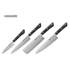 Набор из 4-х ножей Samura Harakiri овощной, универсальный 150 мм, накири, шеф