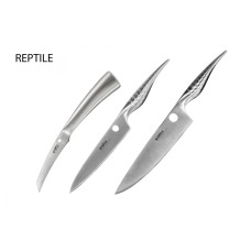 Набор из 3-х ножей Samura REPTILE овощной, универсальный, шеф